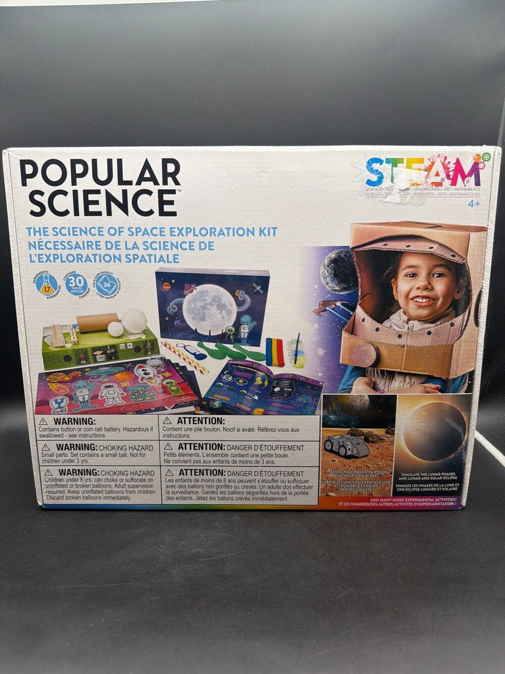 Popular Science Space Exploration Kit STEAM 17 Experiments 30 Pieces NEW